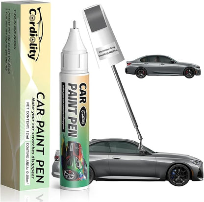 C4W/C54 Skyscraper Grey Metallic Touch Up Paint for BMW, Color Accurate Car Paint Scratch Repair Pen, Quick & Easy Fix Automotive Chips and Nicks