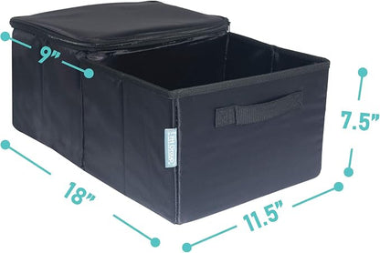 FH Group E-Z Travel™ Collapsible Multi-Compartment Car Trunk Organizer, Cargo Storage Organizer for Cars, SUVs, and Trucks Gray