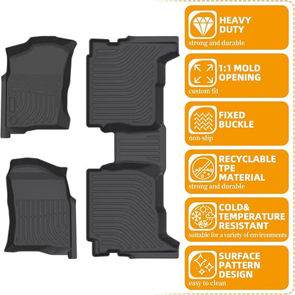 Floor Mats for Toyota 4Runner 1996 1997 1998 1999 2000 2001 2002, 3rd gen 4runner Floor Mats Custom Fit TPE All Weather Protection Floor Liners, Non-Slip Waterproof Floor Mat Car Accessories