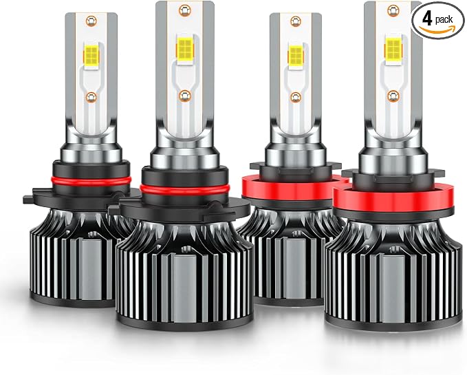 Compatible for Subaru Outback Impreza High Low Beams Bulbs 2015 2016 2017 2018 2019 2020 2021 2022, 6500K White Powersports Lights, Plug and Play, for Off-Road Use, Pack of 4