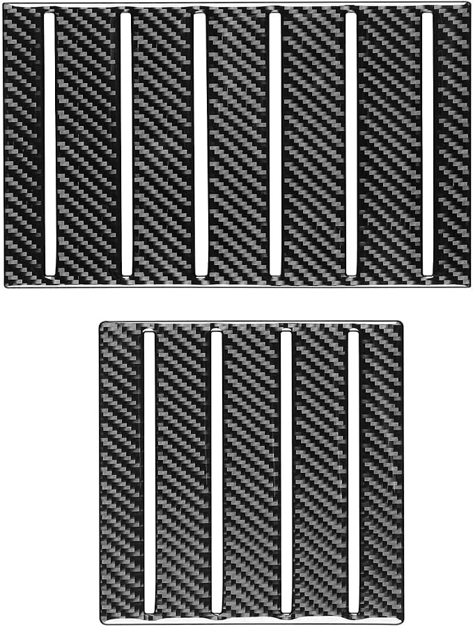 NVCNX Real Premium Carbon Fiber for Toyota Tundra 2022-2026 2023 2024 2025 SR5/Limited/SR Car Center Console Armrest Organizer Insert Mat Cover Interior Trim Accessories Overlay Sticker Decal 2PCs