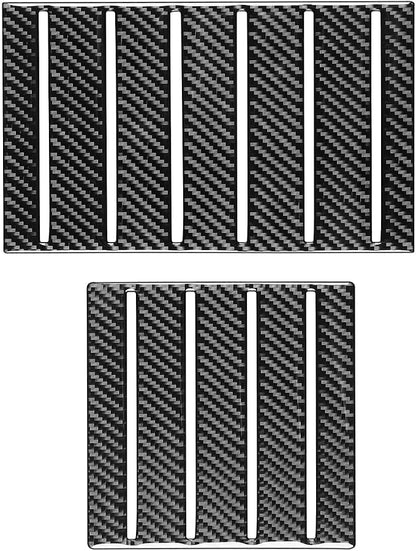 NVCNX Real Premium Carbon Fiber for Toyota Tundra 2022-2026 2023 2024 2025 SR5/Limited/SR Car Center Console Armrest Organizer Insert Mat Cover Interior Trim Accessories Overlay Sticker Decal 2PCs