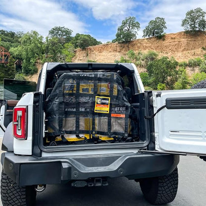Gladiator Cargo Nets- Heavy Duty Cargo Net -Truck Accesories-Truck organizer -Bed Cover-Interior- Roof Rack-Trunk organizer-Cargo Net Offroad-SUV -Rubicon -Camping-(WLL)1,500 lbs (GRN-100) 4.8' x 5.3'