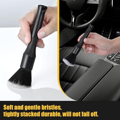 Car Detailing Brush Set Interior Dust Brush,Cleaning Tool Efficient Dust Removal for Car Interior,Computers,Keyboards,Digital Device