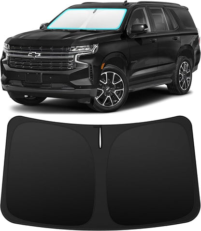 INSAUTO Custom Fit Windshield Sun Shade Accessories for Chevrolet/Chevy Tahoe 2021-2026, Foldable Front Window Sunshade, UV & Heat Reflector, Keeps Interior Cool, Includes Storage Bag