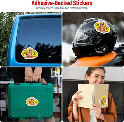 3 Pcs Reflective Student Driver Magnet and Stickers Set - Funny Animal New Driver Safety Signs for Car, Waterproof & Weatherproof High Visibility Vehicle Bumper Decals, Magnet + Stickers (Dog)