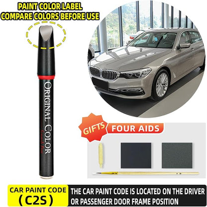 Carhoo C2S/WC2S Jucaro Beige Touch Up Paint Suitable For BMW, Genuine Custom Color Absoulutely Without Color Differences (16ml)