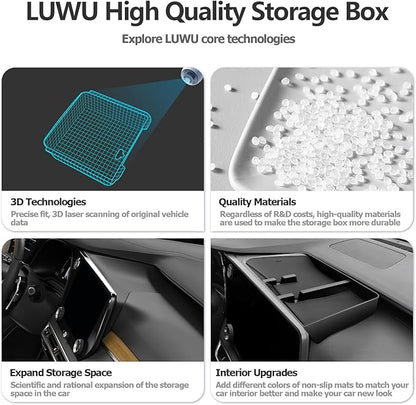 LUWU for 2026 2025 Lexus RX350 RX350H RX450H RX500H Dashboard Console Organizer 2026 Lexus RX350 Armrest Organizer Storage Box 2026 Lexus RX350 Console Organizer Tray 2026 2025 Lexus RX Accessories