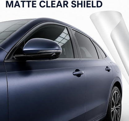 MHOO Matte Clear PPF 7.5Mil Car Paint Protective Film Compatible with Tesla Model Y 2020-2025 TPU Film Scratch Clear Paint Protection Vinyl Film (5X50ft)