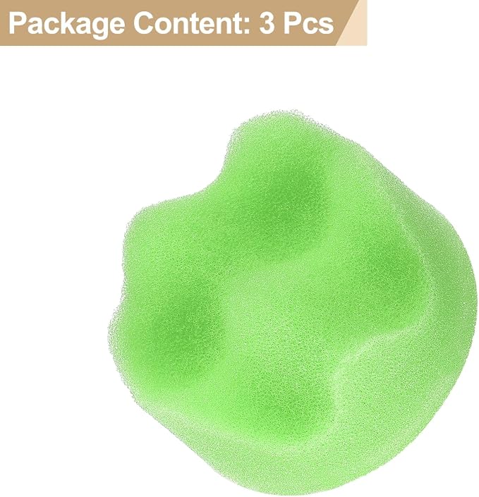HARFINGTON 3pcs Buffing Sponge Pads 2" Polishing Wheel Waffle Finishing Grip Pad Car Buffer Polisher with Hook and Loop Back for Car Detailing Polishing Waxing, Green