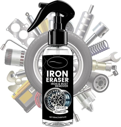 Car Iron Remover, 120ml Rust Removal Spray, Wheel Cleaner Iron Remover, for Car Auto Truck Motorcycle RV Vehicle Paint Tire Rim Hub Brake Oxidation