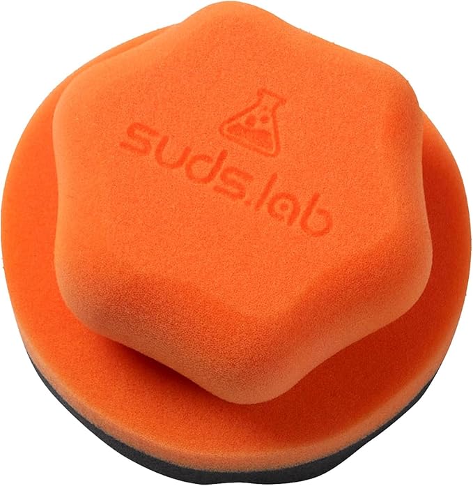 Suds Lab TS Tire Shine Applicator – Reusable Foam Tire Dressing Applicator Pad, Tire Shine Brush, Ideal for Car Tire Shine Gel, Tire Balm, Tire Cleaner, and Tire Applicator Sponge for even application