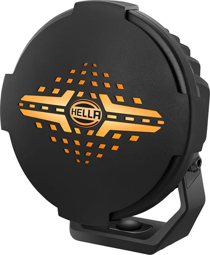 Hella Blade 6-Inch Round LED Off-Road Auxiliary Light Kit – 8,500 Lumens, 2 Lights & Covers for Cars, Trucks, SUVs & ATVs (358228801) | 2-Pack