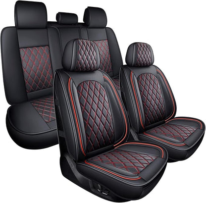 MIROZO Seat Covers for Car,Waterproof Seat Cover Full Set Vehicle Cushion Cover Automotive Seat Protector Breathable Universal Fit for Most Sedan, Truck and SUV for Tacoma CX5 Chevy