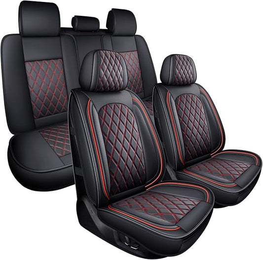 MIROZO Seat Covers for Car,Waterproof Seat Cover Full Set Vehicle Cushion Cover Automotive Seat Protector Breathable Universal Fit for Most Sedan, Truck and SUV for Tacoma CX5 Chevy