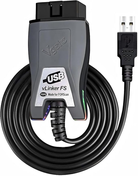 Vgate vLinker FS OBD2 USB Adapter for FORScan | HS/MS-CAN, Auto Switch