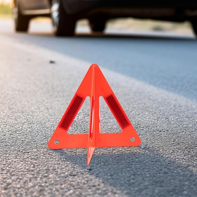 5pcs Emergency Car Safety Triangle Warning Rack Reflective Sign Versatile Safety for Roadside Use
