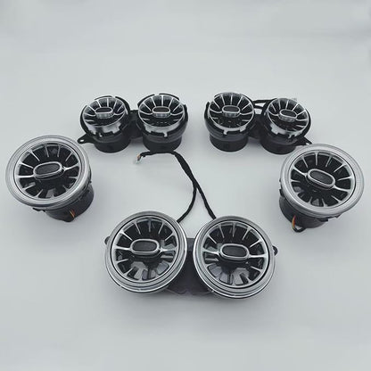 7 Colors Air Vent Ambient Light Fits for Mercedes Benz W222 S-Class 2014-17 | W222 ambient light led ac vents, Sync with car's factory ambient lighting, Complete your cabin's luxury feel, 8 air vent glow