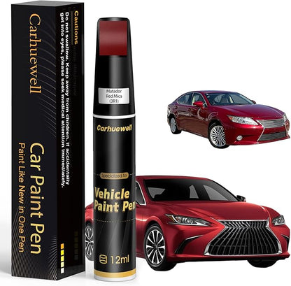 3R1 Matador Red Mica Touch Up Paint Compatible with Toyota, Exact Match Car Paint Pen Automotive Scratch Repair Remover Kit Quick & Easy Solution for Vehile Chips and Nicks
