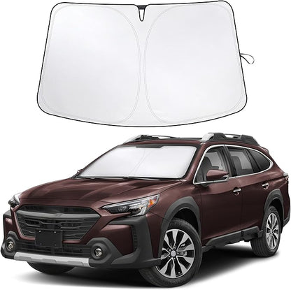EcoNour Windshield Sunshade Compatible for Subaru Outback 2020-2023 2024 2025, Sun Visor for Front Windshield & Window Sun Shade Cover, UV Heat Blocker & Protector, Car Accessories
