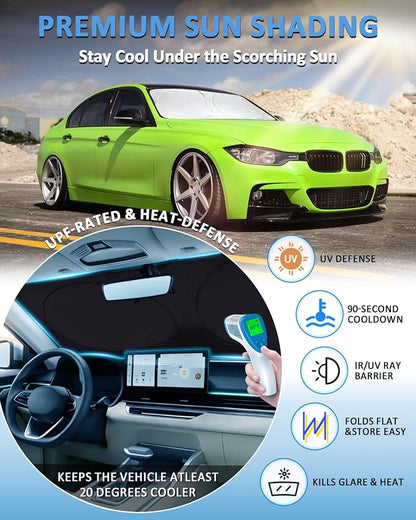 for 3 Series Windshield Sun Shade Sunshade Fits BMW 2019-2025 2026 3 Series/ F30/ F31/ F80/ M3 for BMW 328i 335i 320i 330i 325i Windshield Cover Window Shield Protector Sun Visor Accessories