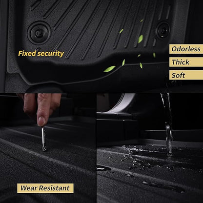 All-New 2025 Floor Mats for Ford Expedition MAX(Only Fit Max 8 Seats / 2nd Row Bench Seat) with Cargo Liners,TPE All Weather Protection Floor Liners with Trunk Mat Covering The Backrest