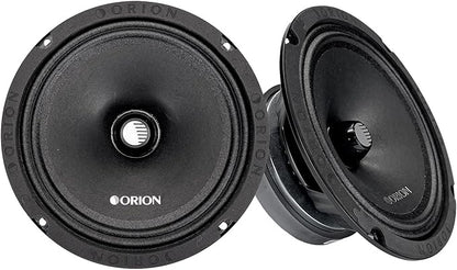 Orion Cobalt CM852 High Efficiency 8" Mid-Range Bullet Loudspeakers, 1200W Max Power, 300W RMS, 2 Ohm, 1.5" Voice Coil - Pro Car Audio Stereo, Midrange Speakers (Pair)