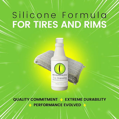 Tire Dressing, Tire Shine, Tire, Vinyl, and Rubber Dressing, Tire and Wheel Care Products, 32 Oz