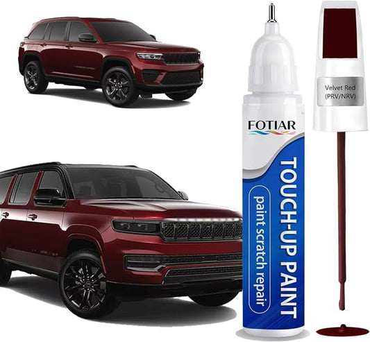 Velvet Red PRV/NRV Touch up Paint for Jeep-Exact Match Scratch Repair Kit 2-In-1 Premium Car Paint Pen for Chips & Nicks