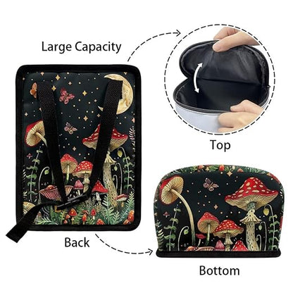 BIGCARJOB Mushroom Car Garbage Can Hanging Cute Trash Bag for Back Seat Auto Interior Storage Bags Car Trash Interior Accessories for Womens