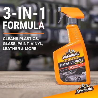 Armor All Ultra Shine Total Vehicle Detailer by Armor All, Car Detailer Spray for Interior and Exterior Use, 22 Fl Oz