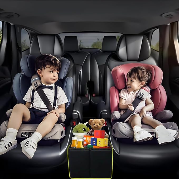 Car Backseat Organizer for Chevrolet Traverse 2018-2025, Backseat Box Console Organizer for Children's Toys, Baby Supplies, Snack Organiser, Travel Dual Storage Organizerc