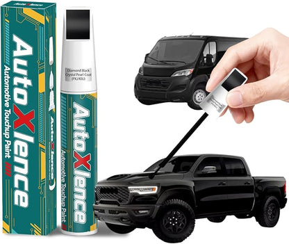 Diamond Black Crystal Pearl-Coat(PXJ/KXJ) Touch Up Paint Compatible with Ram Car Paint Pen Scratch Repair Automotive Scratch Remover Fix Exact Color Match