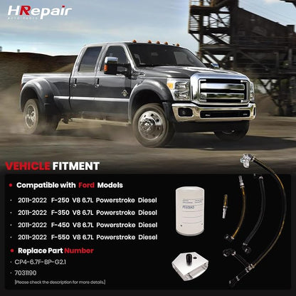 CP4 Disaster Prevention Kit fits for 2011-2025 Ford F250 F350 F450 F550 Super Duty 6.7L Powerstroke Diesel - CP4-6.7F-BP-G2.1