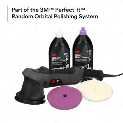 3M Perfect-It Random Orbital Polish, 34133, 1 Pint, Fast Cutting Polisher for Automotive Buffing & Polishing, High-Gloss Finish