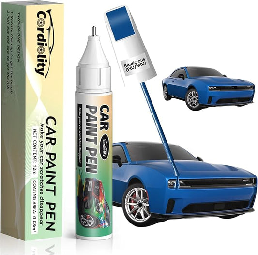 Bludicrous(PBJ/MBJ) Touch Up Paint Pen for Dodge,Car Paint Scratch Repair Pen Quick and Easy Fix Auto Paint Scratch