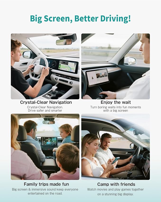 Ottocast Mirror Touch - Wireless CarPlay & Bi-Directional Phone Mirroring Adapter - Dual Mode, Plug & Play Upgrade for Factory Wired Cars (2016+)