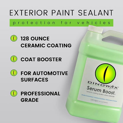 Serum BoostTM, Ceramic Coating Leveler and Polisher for Car Detailing, Car Detailing Supplies, Bamboo Lime Scent, Protect Collection (128 Oz (1 Gal))