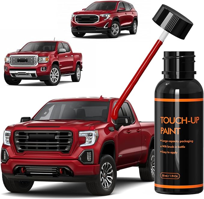 GPJ/WA434B Cajun Red/Red Quartz Touch Up Paint Compatible With GMC, DIY Car Paint Scratch Repair Kit, Automotive Paints, Quick & Easy Fix Scratch Repair for Sierra/Terrain/Acadia/Canyon