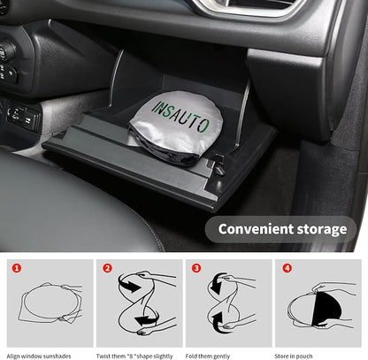 INSAUTO for Highlander Car Windshield Cover Windshield Sun Shade for Toyota Highlander 2020-2025 L LE XLE Limited Platinum Foldable Sunshade Front Window Custom Fit Vehicle Sun Protector