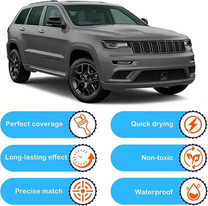 PAU LAU Granite Crystal Metallic Touch Up Paint for JEEP Match, Car Paint Scratch Repair kit, 2 in 1 Scratch Remover Pen with Color-Matched Rapid Drying of Paint Coating