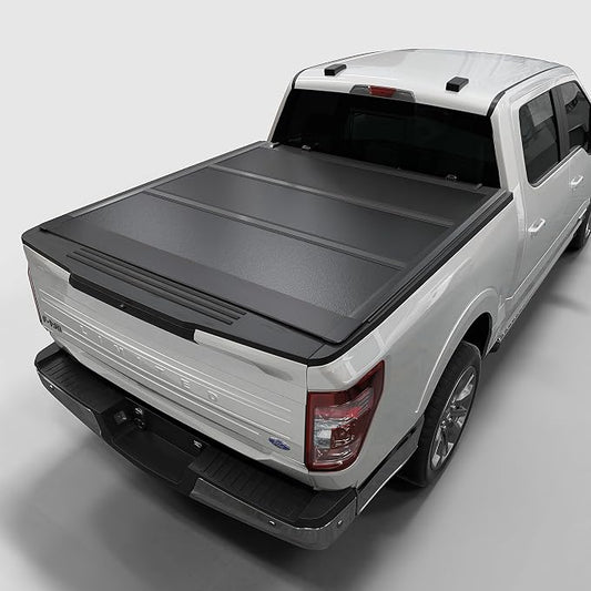 Toptiny Low Profile Hard Folding Truck Bed Tonneau Cover Fits 2015-2026 Ford F-150 6.5' Bed (78")