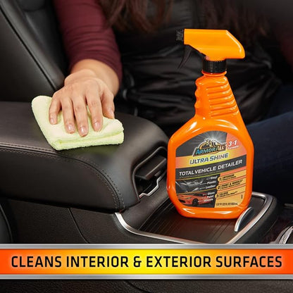 Armor All Ultra Shine Total Vehicle Detailer, Car Detailer Spray for Interior and Exterior Use, 22 Fl Oz (Pack of 2)