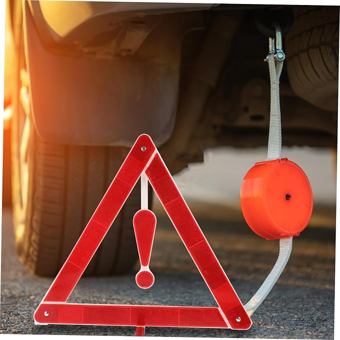 2pcs Car Safety Triangle Road Safety Kit Auto Warning Sign Material and Easy Installation