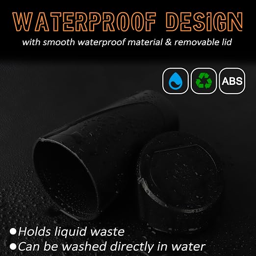Car Trash Can with Lid-2Pack, Leakproof Garbage Can with 80 Attached Trash Bags, Mini Essential Car Accessories for Interior for Car, Home, Office（Black）