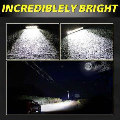 7 Inch LED Light Bars 36W Spot Slim Single Row Light Bar Pods | Off Road Driving Light Pods Work Lights LED Backup Lights Fog Lights 2Pcs for Trucks Pickup Motorcycle SUV UTV ATV Dirt Bike