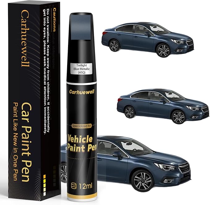 Twilight Blue Metallic(H1Q) Touch Up Paint Compatible with SUBARU, Exact Match Car Paint Pen Automotive Scratch Repair Remover Kit Quick & Easy Solution for Vehile Chips and Nicks