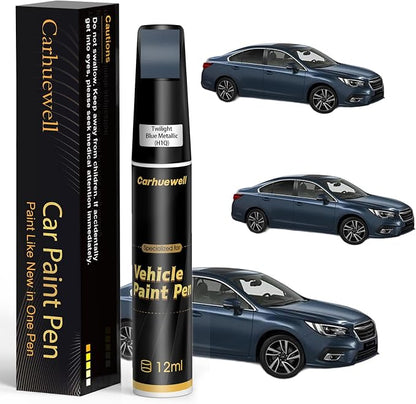 Twilight Blue Metallic(H1Q) Touch Up Paint Compatible with SUBARU, Exact Match Car Paint Pen Automotive Scratch Repair Remover Kit Quick & Easy Solution for Vehile Chips and Nicks