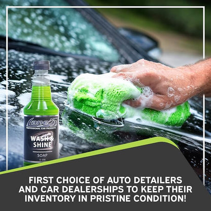 LANE'S Car Soap Car Wax Soap Car Wash Mitt the Perfect Wax Shampoo for Auto Detailing/Interior Care Products High Foaming With Gentle & Concentrated Formula - E-206-16oz