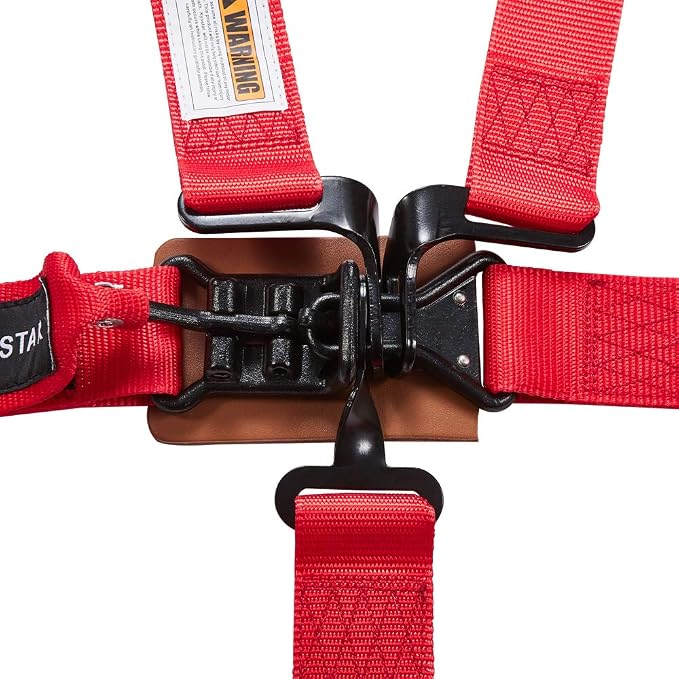 Kyostar 5 Point Black Series Latch and Link Safety Harness Set(8153 Red)